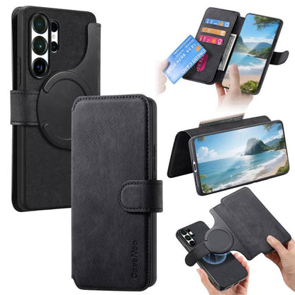 CaseNeo MagSafe RFID Anti-theft Retro Leather Phone Case, For Galaxy S26 FE 5G, For Galaxy S26+ 5G, For Galaxy S26 Ultra 5G, For Galaxy S26 5G