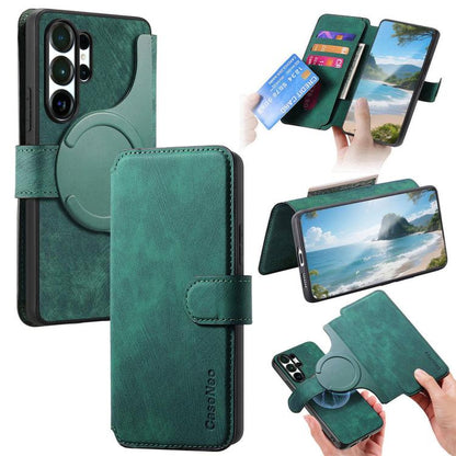 CaseNeo MagSafe RFID Anti-theft Retro Leather Phone Case, For Galaxy S26 FE 5G, For Galaxy S26+ 5G, For Galaxy S26 Ultra 5G, For Galaxy S26 5G