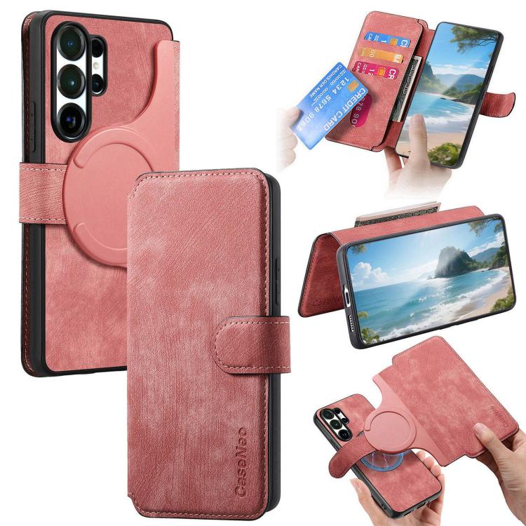 CaseNeo MagSafe RFID Anti-theft Retro Leather Phone Case, For Galaxy S26 FE 5G, For Galaxy S26+ 5G, For Galaxy S26 Ultra 5G, For Galaxy S26 5G