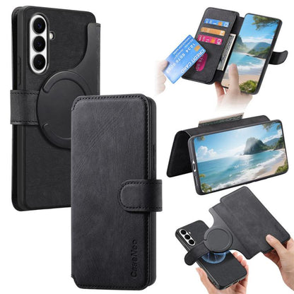 CaseNeo MagSafe RFID Anti-theft Retro Leather Phone Case, For Galaxy S26 FE 5G, For Galaxy S26+ 5G, For Galaxy S26 Ultra 5G, For Galaxy S26 5G