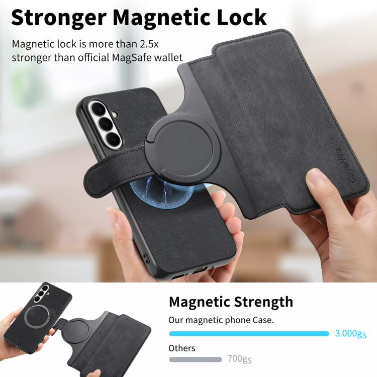 CaseNeo MagSafe RFID Anti-theft Retro Leather Phone Case, For Galaxy S26 FE 5G, For Galaxy S26+ 5G, For Galaxy S26 Ultra 5G, For Galaxy S26 5G