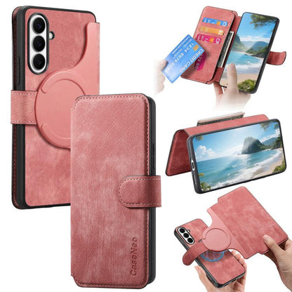 CaseNeo MagSafe RFID Anti-theft Retro Leather Phone Case, For Galaxy S26 FE 5G, For Galaxy S26+ 5G, For Galaxy S26 Ultra 5G, For Galaxy S26 5G