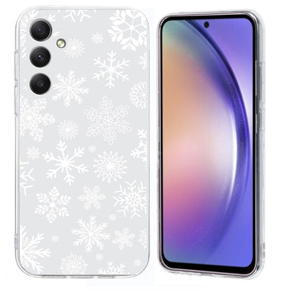 Christmas Painted Pattern TPU Transparent Phone Case, For Samsung Galaxy S25 5G, For Samsung Galaxy S25+ 5G, For Samsung Galaxy S25 Ultra 5G, For Samsung Galaxy S24 FE 5G, For Samsung Galaxy S24 Ultra 5G, For Samsung Galaxy S24+ 5G                     ...