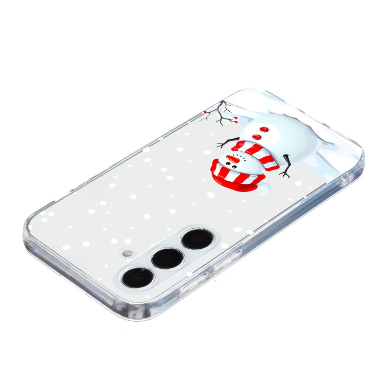 Christmas Painted Pattern TPU Transparent Phone Case, For Samsung Galaxy S25 5G, For Samsung Galaxy S25+ 5G, For Samsung Galaxy S25 Ultra 5G, For Samsung Galaxy S24 FE 5G, For Samsung Galaxy S24 Ultra 5G, For Samsung Galaxy S24+ 5G                     ...