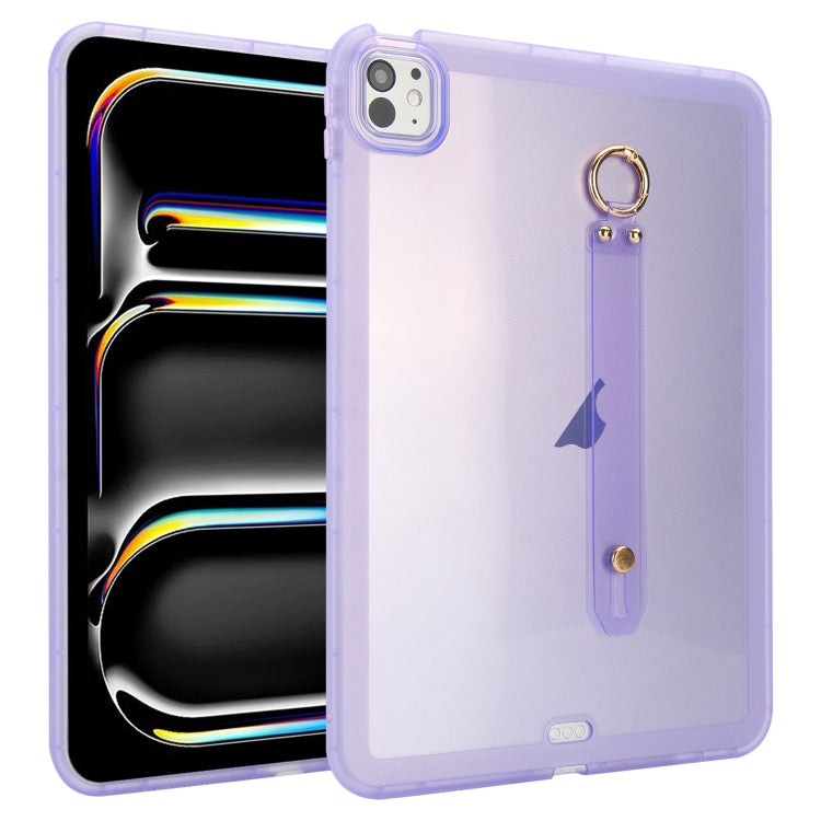 Wristband Holder PC Hybrid TPU Soft Tablet Case, For iPad Air 13 2026 / 2025 / 2024, For iPad Air 11 2026 / 2025 / 2024, For iPad Pro 13 2025 / 2024, For iPad Pro 11 2025 / 2024