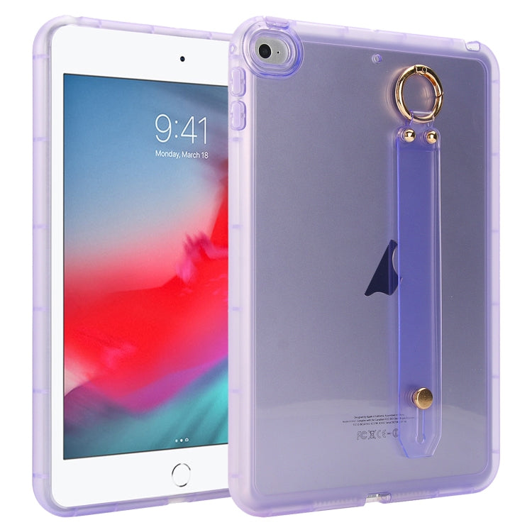 Wristband Holder PC Hybrid TPU Soft Tablet Case, For iPad Air 5 / Air 4 / Pro 11 2018, For iPad 10.2 2021 / 2020 / 2019, For iPad mini 5 / 4, For iPad Air 3 10.5 2019