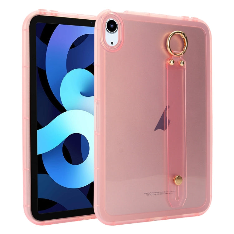 Wristband Holder PC Hybrid TPU Soft Tablet Case, For iPad Air 5 / Air 4 / Pro 11 2018, For iPad 10.2 2021 / 2020 / 2019, For iPad mini 5 / 4, For iPad Air 3 10.5 2019