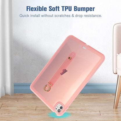 Wristband Holder PC Hybrid TPU Soft Tablet Case, For iPad Air 2 / 9.7 2017 / 2018