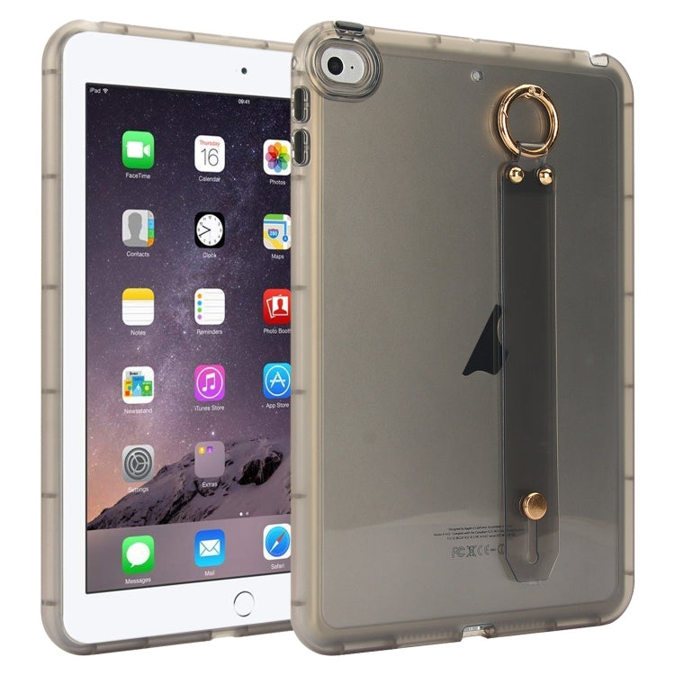 Wristband Holder PC Hybrid TPU Soft Tablet Case, For iPad Air 2 / 9.7 2017 / 2018