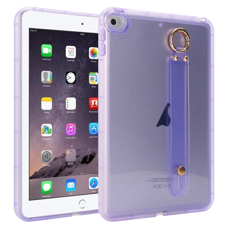 Wristband Holder PC Hybrid TPU Soft Tablet Case, For iPad Air 2 / 9.7 2017 / 2018