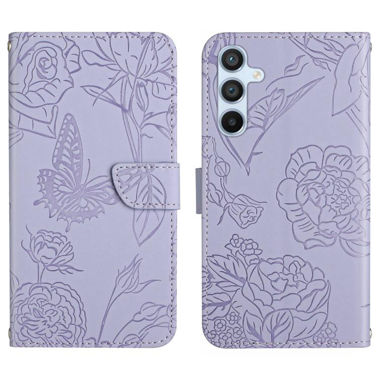 Skin Feel Butterfly Embossed Flip Leather Phone Case, For Galaxy S26 FE 5G, For Samsung Galaxy S25 FE 5G, For Samsung Galaxy S25 Edge 5G, For Samsung Galaxy S25 5G