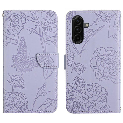Skin Feel Butterfly Embossed Flip Leather Phone Case, For Galaxy S26 FE 5G, For Samsung Galaxy S25 FE 5G, For Samsung Galaxy S25 Edge 5G, For Samsung Galaxy S25 5G