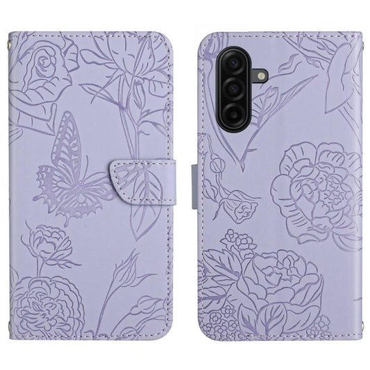 Skin Feel Butterfly Embossed Flip Leather Phone Case, For Galaxy S26 FE 5G, For Samsung Galaxy S25 FE 5G, For Samsung Galaxy S25 Edge 5G, For Samsung Galaxy S25 5G