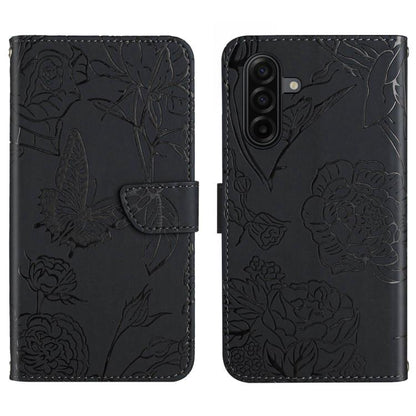 Skin Feel Butterfly Embossed Flip Leather Phone Case, For Galaxy S26 FE 5G, For Samsung Galaxy S25 FE 5G, For Samsung Galaxy S25 Edge 5G, For Samsung Galaxy S25 5G
