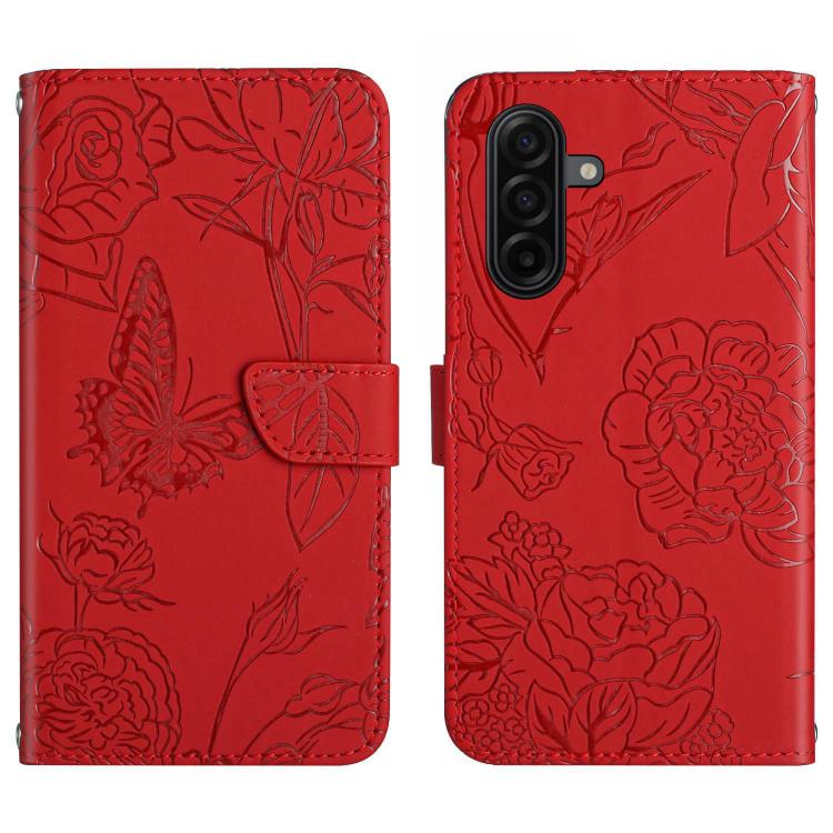 Skin Feel Butterfly Embossed Flip Leather Phone Case, For Galaxy S26 FE 5G, For Samsung Galaxy S25 FE 5G, For Samsung Galaxy S25 Edge 5G, For Samsung Galaxy S25 5G
