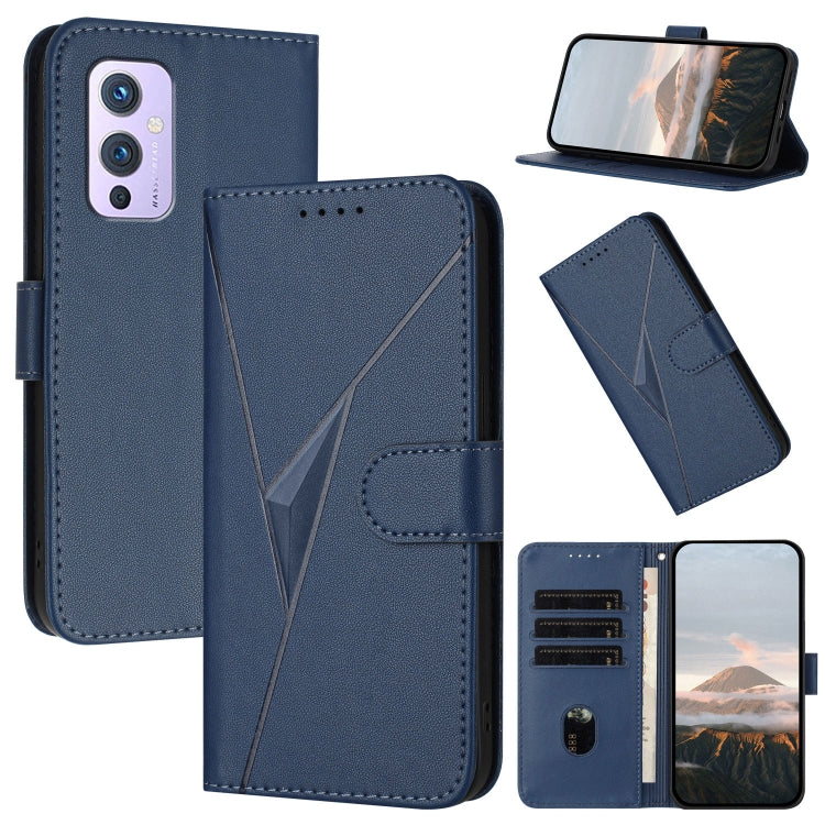 Triangle Pattern Buckle Clasp Leather Phone Case, For OnePlus 9 Pro, For OnePlus 9