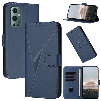 Triangle Pattern Buckle Clasp Leather Phone Case, For OnePlus 9 Pro, For OnePlus 9
