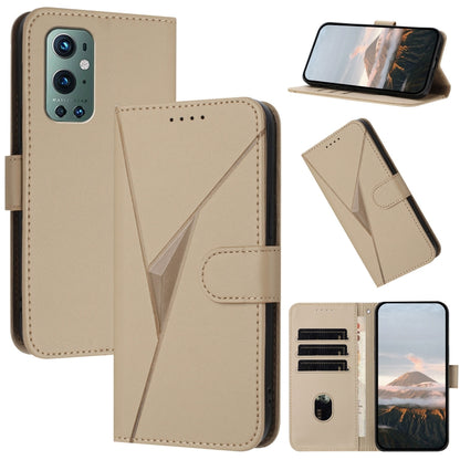 Triangle Pattern Buckle Clasp Leather Phone Case, For OnePlus 9 Pro, For OnePlus 9