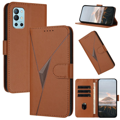 Triangle Pattern Buckle Clasp Leather Phone Case, For OnePlus 9R, OnePlus Nord CE 5G, For OnePlus Nord 2 5G