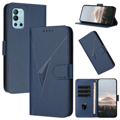 Triangle Pattern Buckle Clasp Leather Phone Case, For OnePlus 9R, OnePlus Nord CE 5G, For OnePlus Nord 2 5G