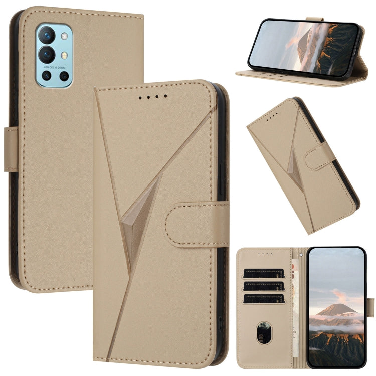 Triangle Pattern Buckle Clasp Leather Phone Case, For OnePlus 9R, OnePlus Nord CE 5G, For OnePlus Nord 2 5G