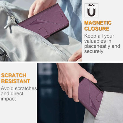 Triangle Pattern Buckle Clasp Leather Phone Case, For OnePlus 12, For OnePlus Nord 3, For OnePlus 11