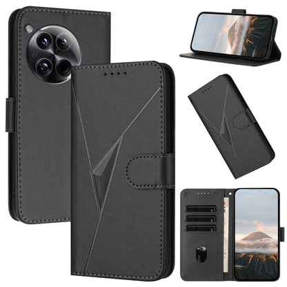Triangle Pattern Buckle Clasp Leather Phone Case, For OnePlus 12, For OnePlus Nord 3, For OnePlus 11