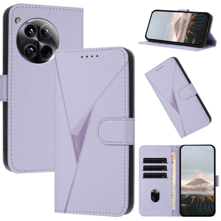 Triangle Pattern Buckle Clasp Leather Phone Case, For OnePlus 12, For OnePlus Nord 3, For OnePlus 11