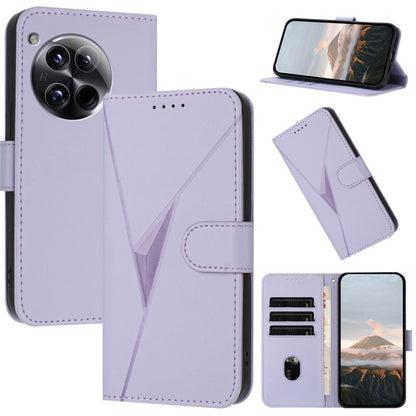 Triangle Pattern Buckle Clasp Leather Phone Case, For OnePlus 12, For OnePlus Nord 3, For OnePlus 11