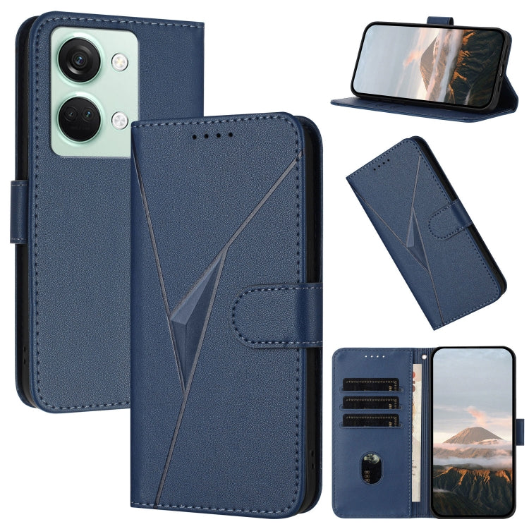 Triangle Pattern Buckle Clasp Leather Phone Case, For OnePlus 12, For OnePlus Nord 3, For OnePlus 11
