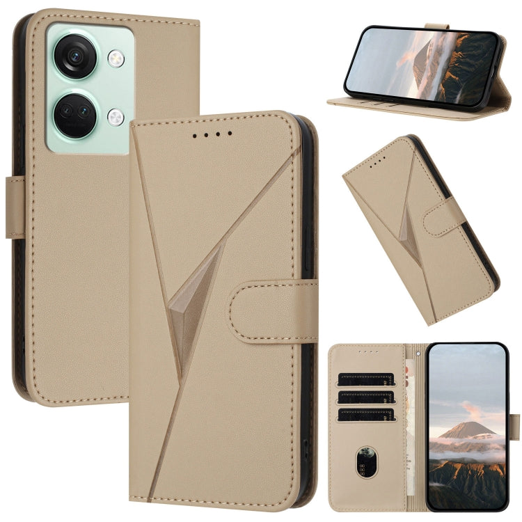 Triangle Pattern Buckle Clasp Leather Phone Case, For OnePlus 12, For OnePlus Nord 3, For OnePlus 11