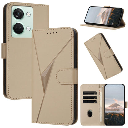 Triangle Pattern Buckle Clasp Leather Phone Case, For OnePlus 12, For OnePlus Nord 3, For OnePlus 11