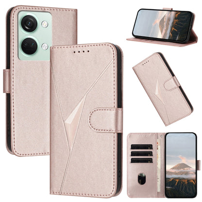 Triangle Pattern Buckle Clasp Leather Phone Case, For OnePlus 12, For OnePlus Nord 3, For OnePlus 11
