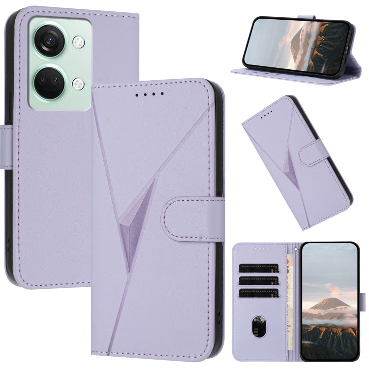Triangle Pattern Buckle Clasp Leather Phone Case, For OnePlus 12, For OnePlus Nord 3, For OnePlus 11