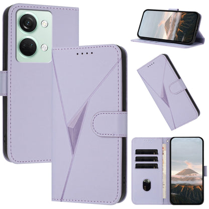 Triangle Pattern Buckle Clasp Leather Phone Case, For OnePlus 12, For OnePlus Nord 3, For OnePlus 11
