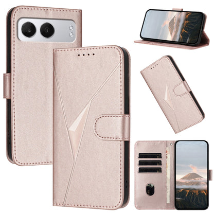 Triangle Pattern Buckle Clasp Leather Phone Case, For OnePlus 13T, For OnePlus Ace 5 / 13R Global, For OnePlus Nord 4