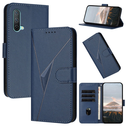 Triangle Pattern Buckle Clasp Leather Phone Case, For OnePlus 9R, OnePlus Nord CE 5G, For OnePlus Nord 2 5G