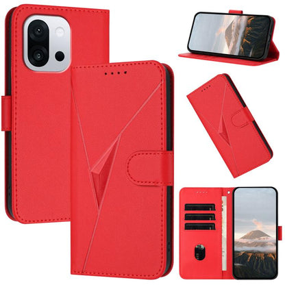 Triangle Pattern Buckle Clasp Leather Phone Case, For OnePlus 13T, For OnePlus Ace 5 / 13R Global, For OnePlus Nord 4