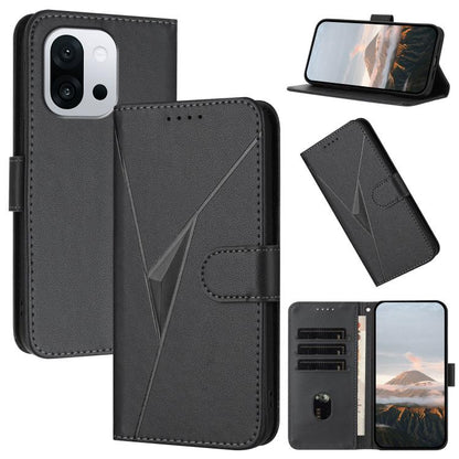 Triangle Pattern Buckle Clasp Leather Phone Case, For OnePlus 13T, For OnePlus Ace 5 / 13R Global, For OnePlus Nord 4
