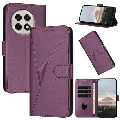 Triangle Pattern Buckle Clasp Leather Phone Case, For OnePlus 13T, For OnePlus Ace 5 / 13R Global, For OnePlus Nord 4