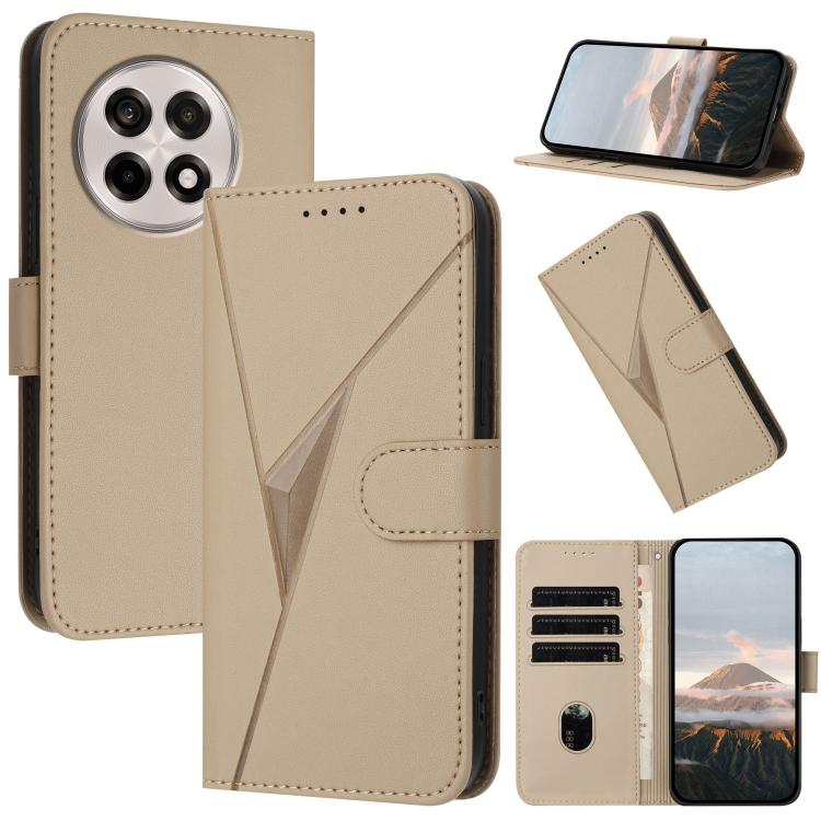 Triangle Pattern Buckle Clasp Leather Phone Case, For OnePlus 13T, For OnePlus Ace 5 / 13R Global, For OnePlus Nord 4