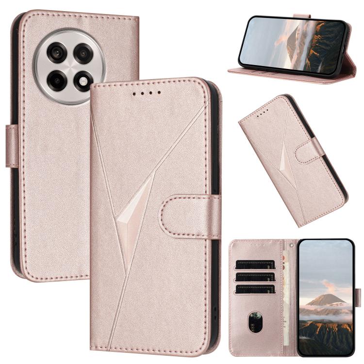 Triangle Pattern Buckle Clasp Leather Phone Case, For OnePlus 13T, For OnePlus Ace 5 / 13R Global, For OnePlus Nord 4