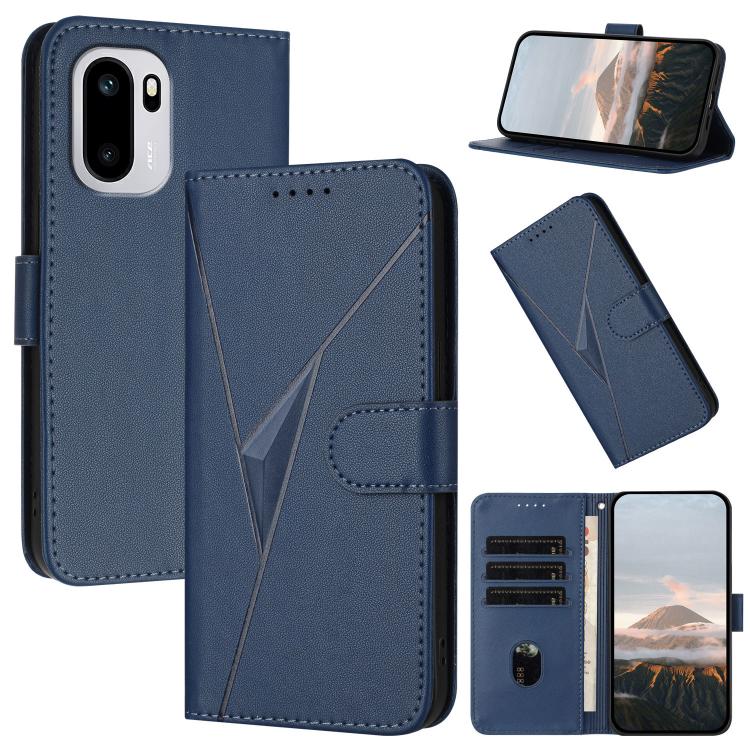 Triangle Pattern Buckle Clasp Leather Phone Case, For OnePlus Turbo 6 / Turbo 6V, For OnePlus Ace 6, For OnePlus 15