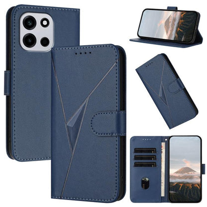 Triangle Pattern Buckle Clasp Leather Phone Case, For OnePlus Turbo 6 / Turbo 6V, For OnePlus Ace 6, For OnePlus 15