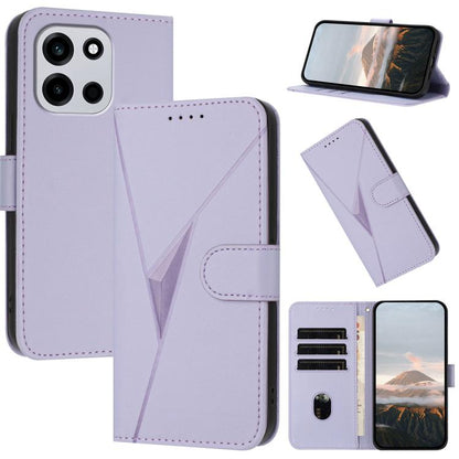 Triangle Pattern Buckle Clasp Leather Phone Case, For OnePlus Turbo 6 / Turbo 6V, For OnePlus Ace 6, For OnePlus 15