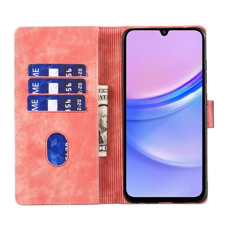 Pen Heart Cat Embossed Leather Phone Case, For Samsung Galaxy S25 FE 5G, For Samsung Galaxy S25 5G, For Samsung Galaxy S25+ 5G, For Samsung Galaxy S25 Ultra 5G