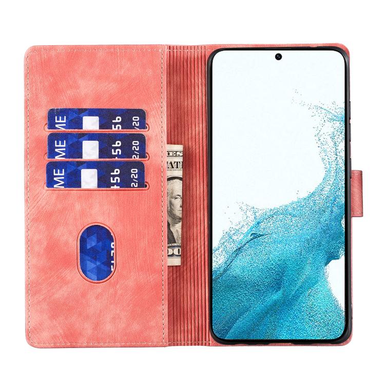 Pen Heart Cat Embossed Leather Phone Case, For Samsung Galaxy S26+ 5G, For Samsung Galaxy S26 Ultra 5G, For Samsung Galaxy S26 5G, For Samsung Galaxy S25 FE 5G