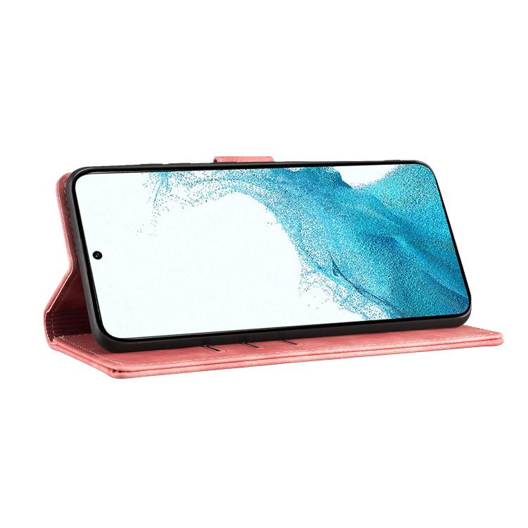Pen Heart Cat Embossed Leather Phone Case, For Samsung Galaxy S26+ 5G, For Samsung Galaxy S26 Ultra 5G, For Samsung Galaxy S26 5G, For Samsung Galaxy S25 FE 5G
