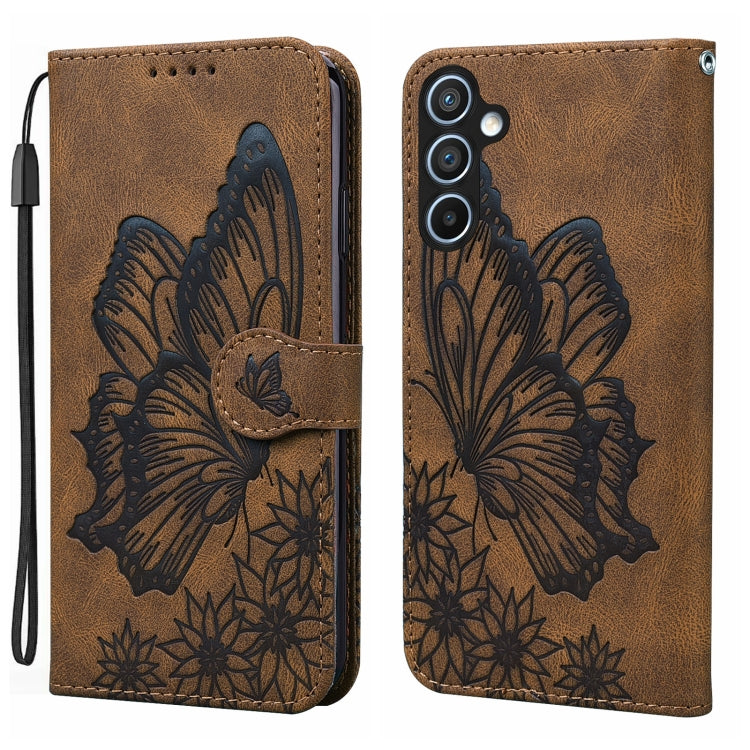 Retro Skin Feel Butterflies Embossing Horizontal Flip Leather Phone Case, For Samsung Galaxy S25 FE 5G, For Samsung Galaxy S25 5G, For Samsung Galaxy S25+ 5G, For Samsung Galaxy S25 Ultra 5G