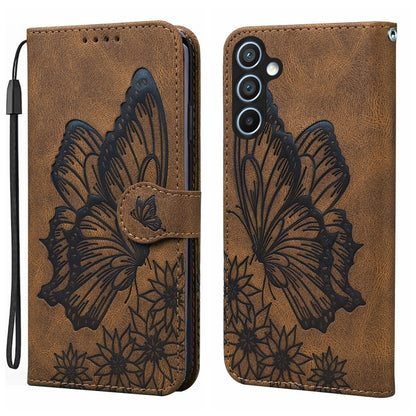 Retro Skin Feel Butterflies Embossing Horizontal Flip Leather Phone Case, For Samsung Galaxy S25 FE 5G, For Samsung Galaxy S25 5G, For Samsung Galaxy S25+ 5G, For Samsung Galaxy S25 Ultra 5G